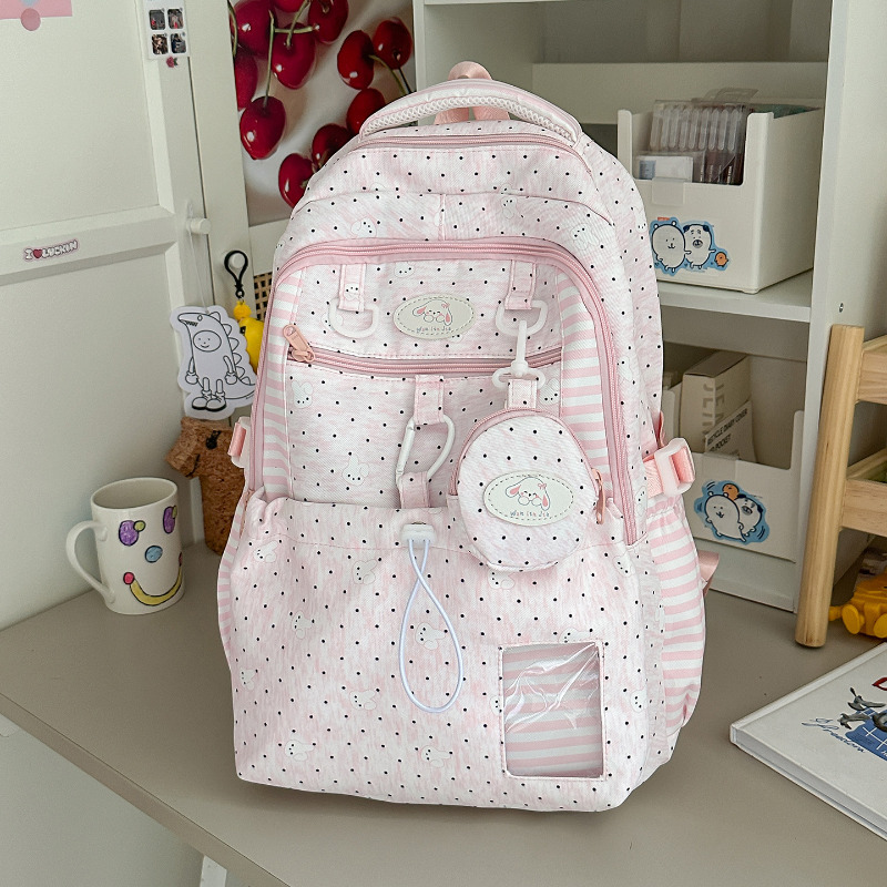 Women'S Bags New Look - กระเป๋าเป้สะพายหลังไนลอนขนาดใหญ่ ระบายอากาศได้ดี ดีไซน์สวยงาม เหมาะสำหรับนักเรียนหญิงระดับมัธยมต้นและมัธยมปลาย ใช้เป็นกระเป๋าเดินทางประจำวันหรือกระเป๋าใส่แล็ปท็อป