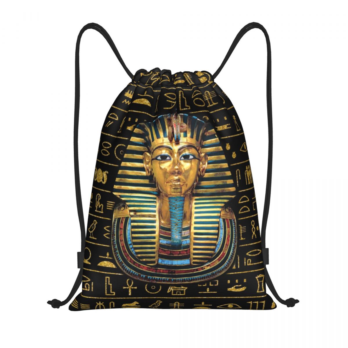Women Bags In Egypt - กระเป๋าเป้สะพายหลังแบบผูกเชือกลายฟาโรห์กษัตริย์อียิปต์โบราณกระเป๋าเป้สะพายหลังแบบมีเชือกรูดสำหรับเล่นกีฬา tas GYM ผู้ชายผู้หญิง