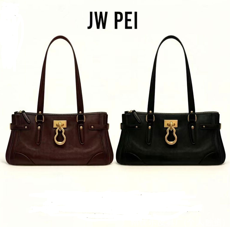 Women Bags Lv - กระเป๋าถือคุณภาพสูงขนาดเล็กสำหรับผู้หญิง กระเป๋าโท้ท JW PEI HANA หนังกลับเทียมขนาดกลาง