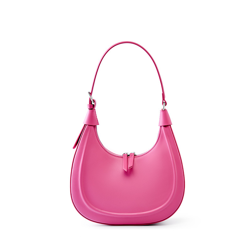 Women Bags Jw Pei - กระเป๋าหนังแท้ 100% สีชมพูสำหรับผู้หญิง, กระเป๋าสะพายข้างใต้วงแขนสุดหรู, Сумка Женская