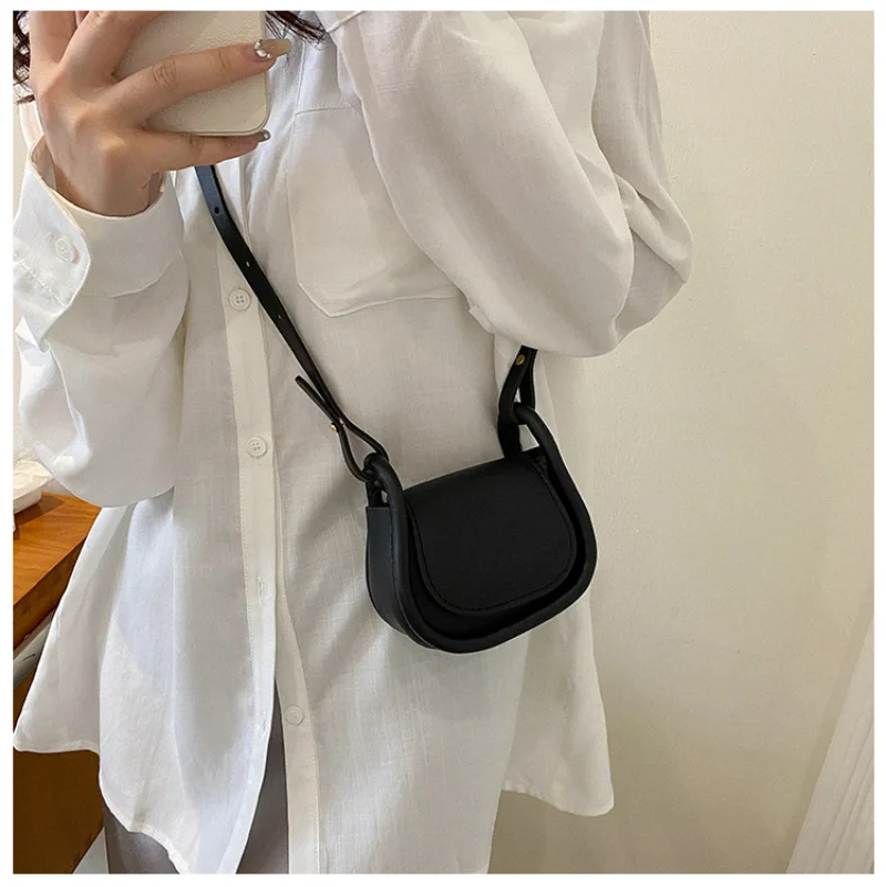 Women Bags Mini - ลูกอมสีหนัง PU แฟชั่นกระเป๋าสะพายพาดลำตัวขนาดเล็กกระเป๋าสะพายไหล่สำหรับผู้หญิงขนาดเล็กกระเป๋าอานม้าลิปสติกเหรียญเงินกระเป๋าใส่การ์ด