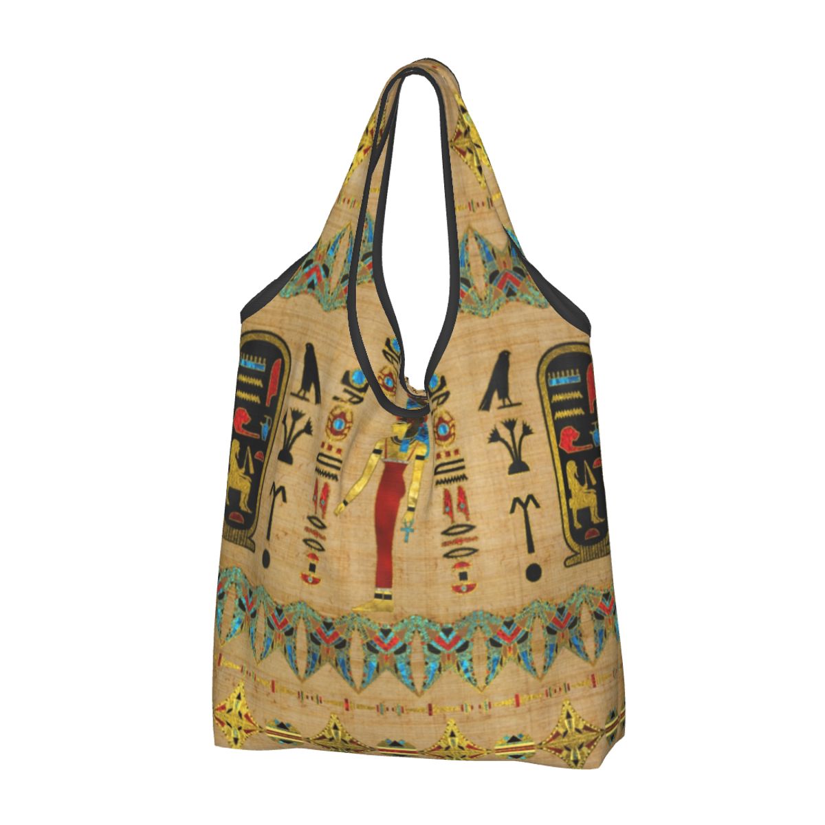 Women Bags In Egypt - กระเป๋าสะพายไหล่แบบพกพากระเป๋าถือสไตล์อียิปต์โบราณมีสัญลักษณ์พิมพ์ลายแฟชั่น