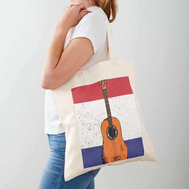 Women Bags Netherlands - กระเป๋าโท้ทลายกีตาร์แนวคันทรี ย้อนยุค วินเทจ ประเทศเนเธอร์แลนด์ กระเป๋าช้อปปิ้ง กระเป๋าโท้ทผู้ชาย