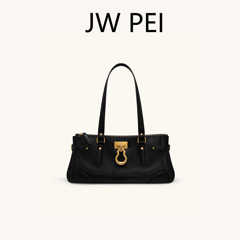 Women Bags Jw Pei - กระเป๋าโท้ทยาวรุ่นใหม่ JW PEI 2026 พร้อมตกแต่งลายฟักทอง สไตล์มอเตอร์ไซค์