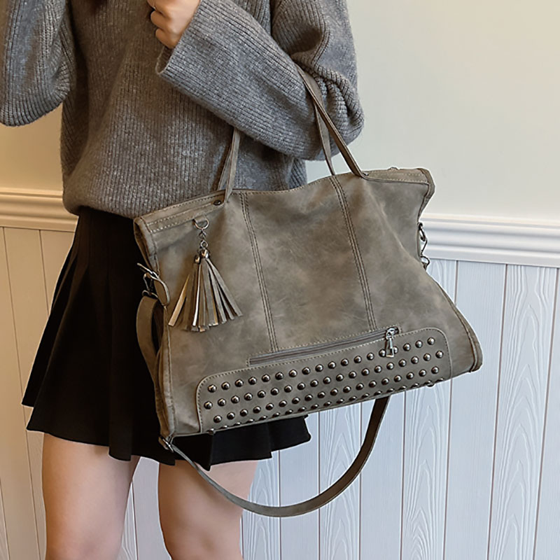 Women'S Bags For Work - กระเป๋าโท้ทขนาดใหญ่สำหรับผู้หญิง รุ่นใหม่ปี 2026 สไตล์เรโทร ลายวิลโลว์ กระเป๋าสะพายไหล่สำหรับเดินทาง