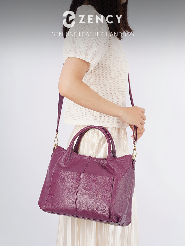 Women'S Bags For Work - กระเป๋าโท้ทหนังแท้ Zency ขนาดใหญ่สำหรับผู้หญิง ความจุเยอะ สะพายไหล่ สำหรับทำงาน