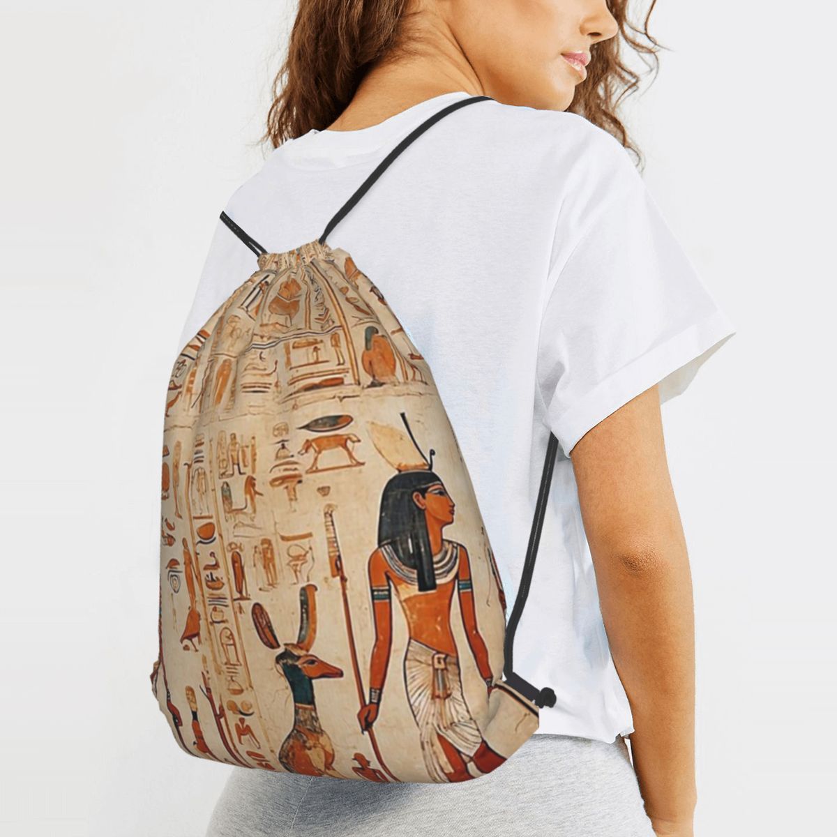 Women Bags In Egypt - ภาพจิตรกรรมฝาผนังอียิปต์โบราณ ตำนานเทพเจ้าอียิปต์ กระเป๋าเป้สะพายหลัง กระเป๋าหูรูดแบบพกพา กระเป๋ากีฬา กระเป๋าหนังสือ