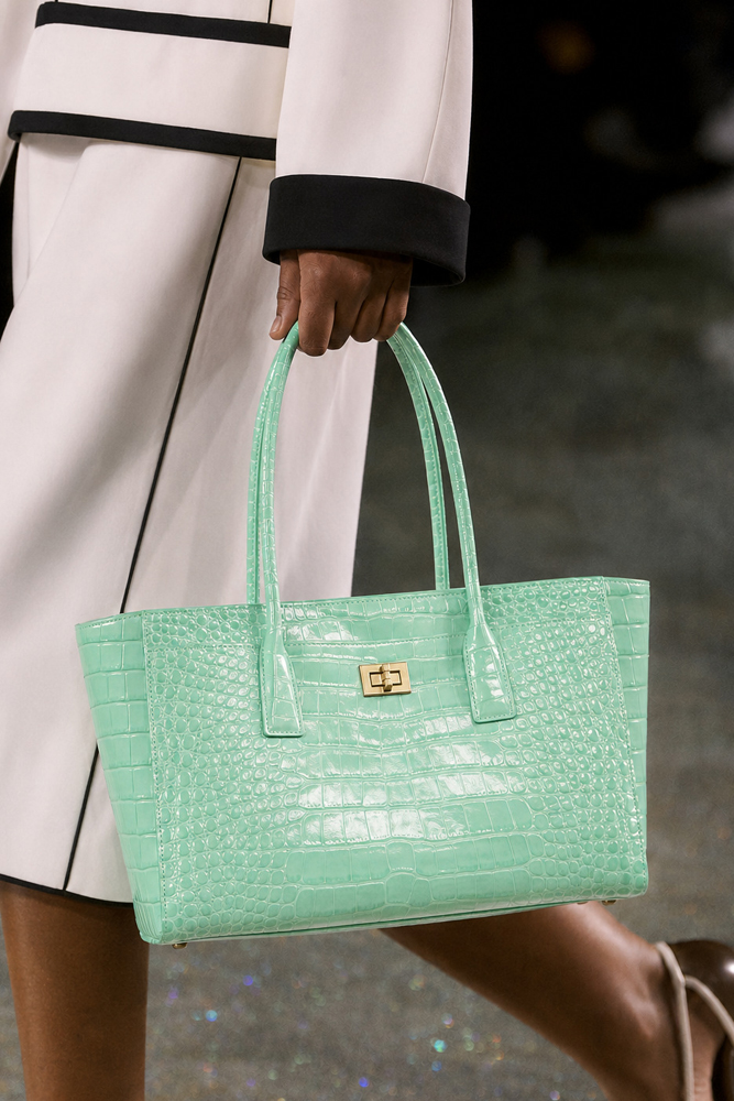 Women'S Bags For Work - กระเป๋าถือ SHELKSBAG ลายหนังจระเข้เงางาม พร้อมตัวล็อกแบบหมุนสีทอง ความจุขนาดใหญ่ กระเป๋าสะพายไหล่สำหรับผู้หญิง