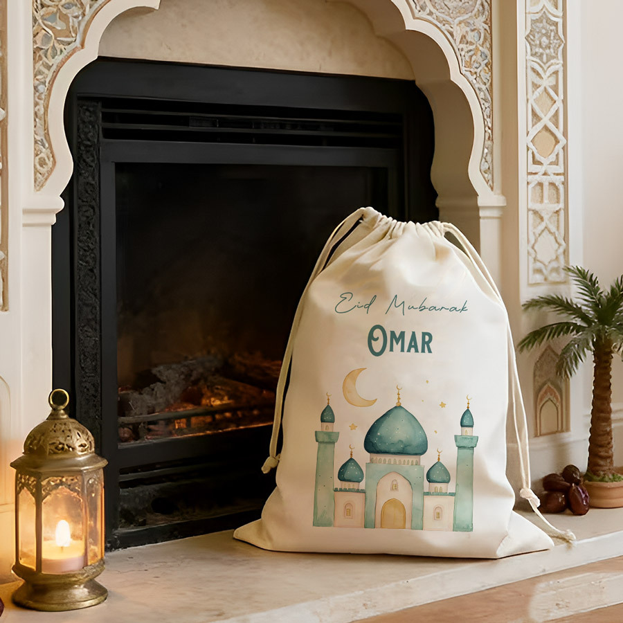 Women Bags For Eid - ถุงของขวัญแบบกำหนดเองสำหรับวันอีดมูบารัค พร้อมชื่อส่วนตัวสำหรับเดือนรอมฎอน ของขวัญสำหรับครอบครัวในช่วงเทศกาลอิสลาม
