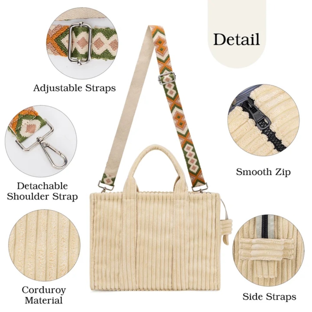 กระเป๋าผ้าคอร์ดูรอยสำหรับผู้หญ - Women'S Bags For Work บทวิจารณ์และราคา
