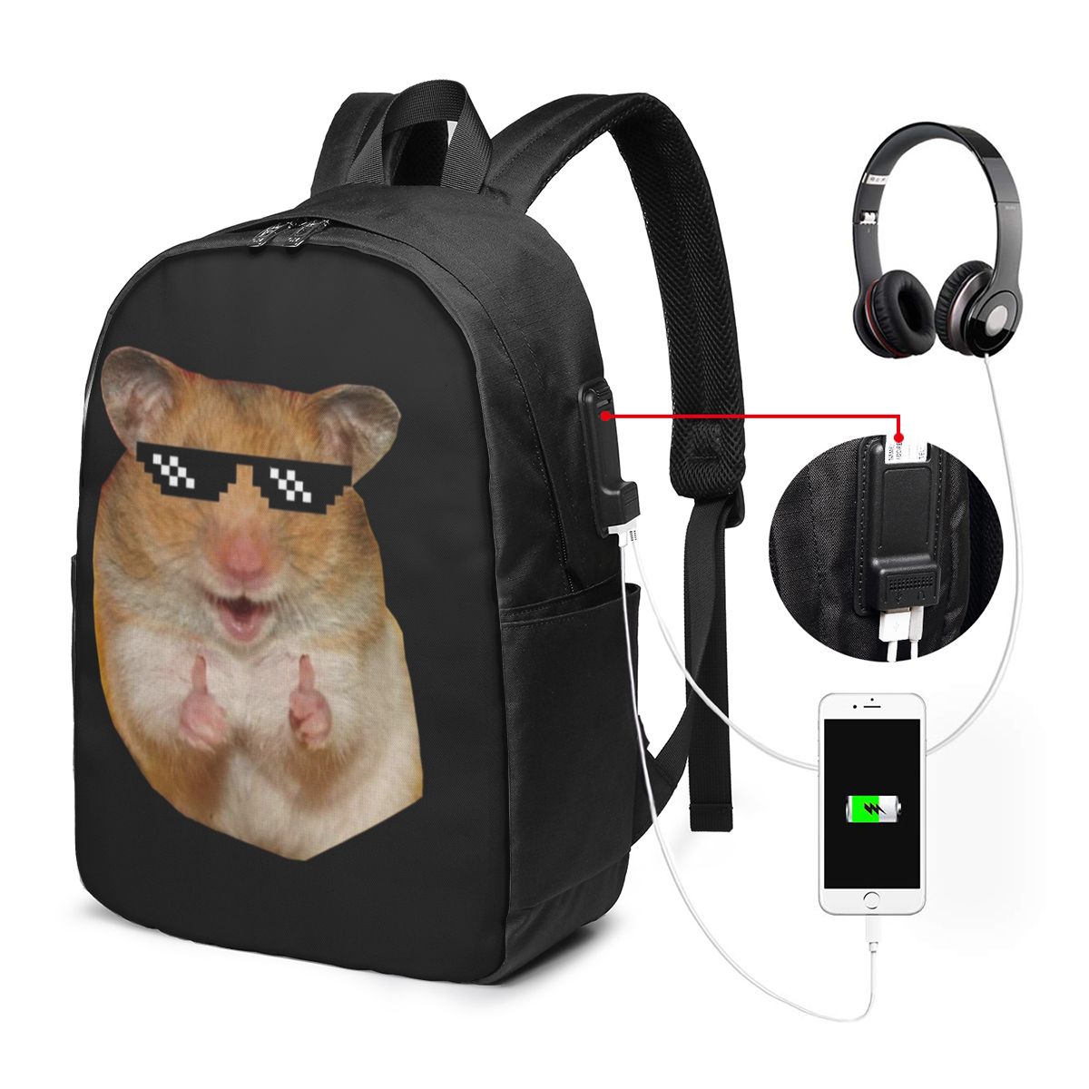 กระเป๋าเป้สะพายหลังลายหนูแฮมสเ - Woman In Bag บทวิจารณ์และราคา