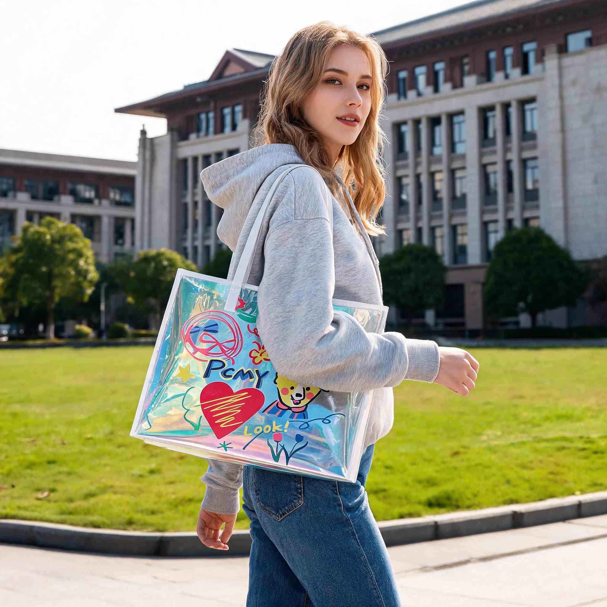 กระเป๋าถือผู้หญิงแบบโฮโลแกรม ก - Women Bags Lv บทวิจารณ์และราคา