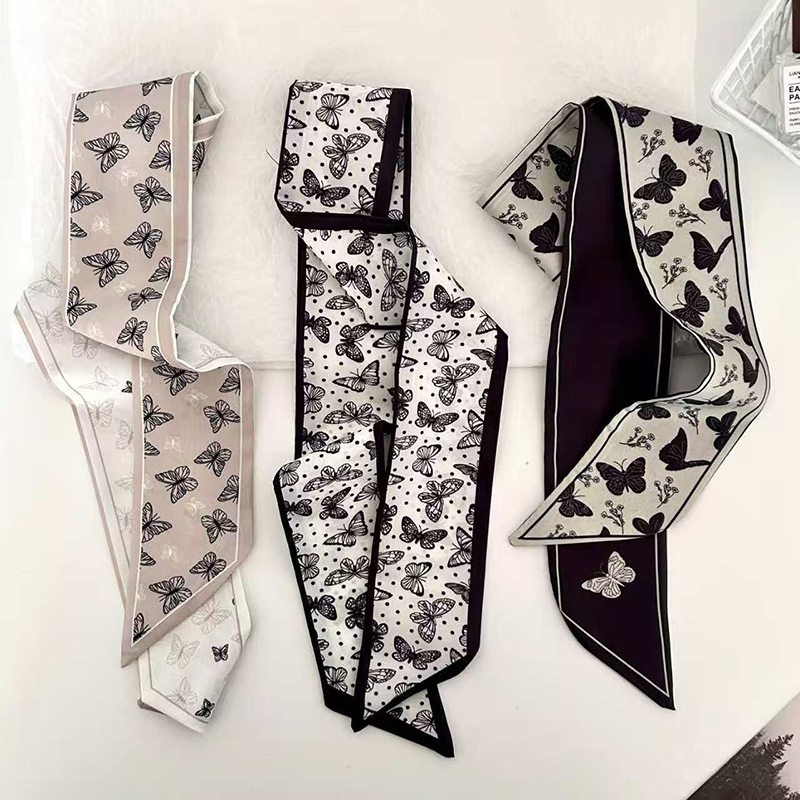 ผ้าพันคอไหมขนาดเล็ก ลายผีเสื้อ - Women Bags Luxury Brands บทวิจารณ์และราคา