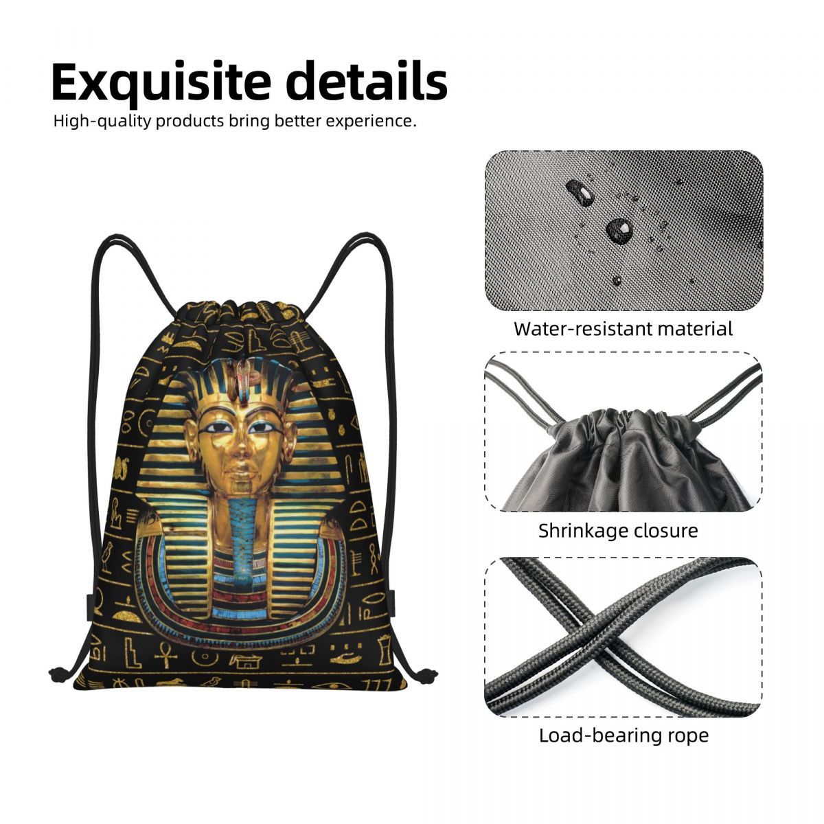 กระเป๋าเป้สะพายหลังแบบผูกเชือก - Women Bags In Egypt บทวิจารณ์และราคา