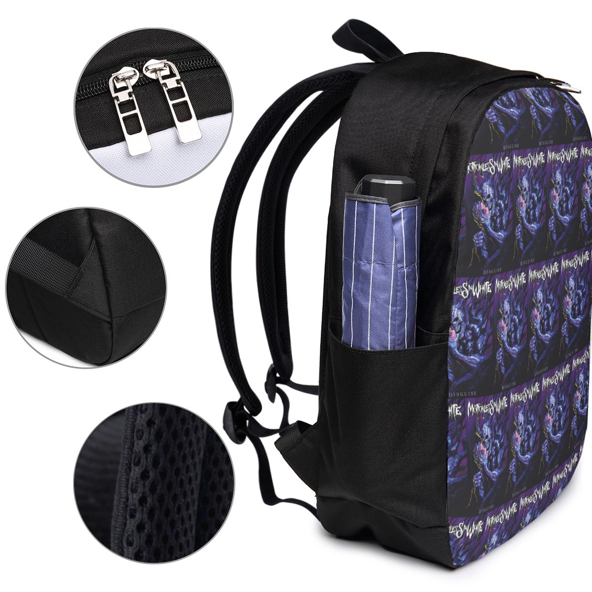 กระเป๋าเป้สะพายหลังสีขาว Motio - Woman In Bag บทวิจารณ์และราคา