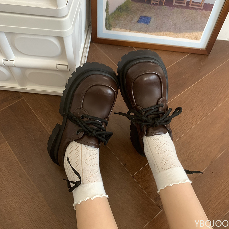 ใหม่ Lace Up หนา soled loafers - Women Bags Trend 2025 บทวิจารณ์และราคา