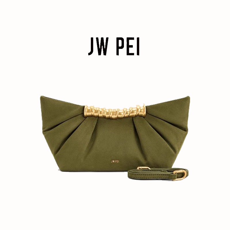 JW PEI Leia Pleated Clutch Met - Women Bags Jw Pei บทวิจารณ์และราคา