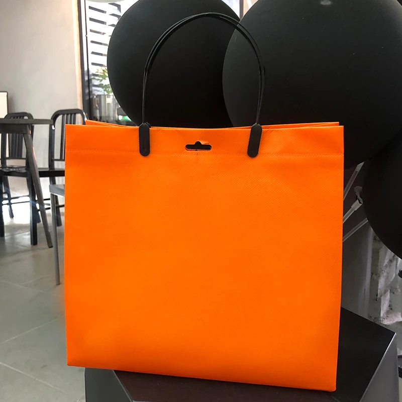 10 ชิ้น ถุงผ้าสีส้มแบบไม่ทอ สำ - Women Bags For Eid บทวิจารณ์และราคา