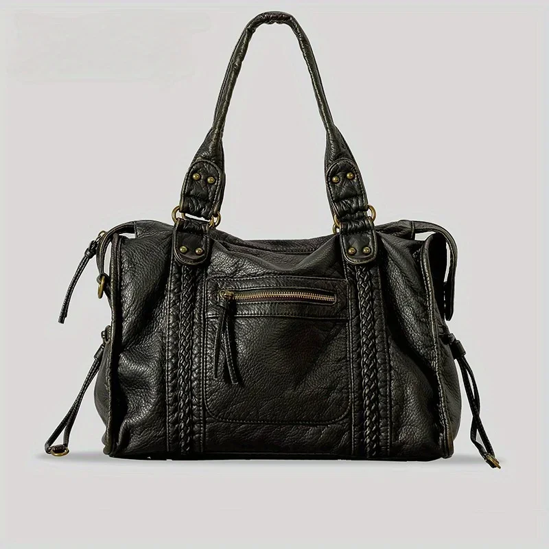 แฟชั่นของผู้หญิงวินเทจล้างหนัง - Women'S Bags For Work บทวิจารณ์และราคา