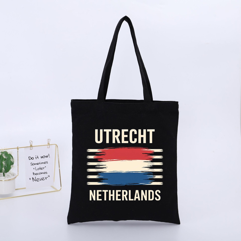 กระเป๋าผ้าแคนวาสลายธงชาติอูเทร - Women Bags Netherlands บทวิจารณ์และราคา