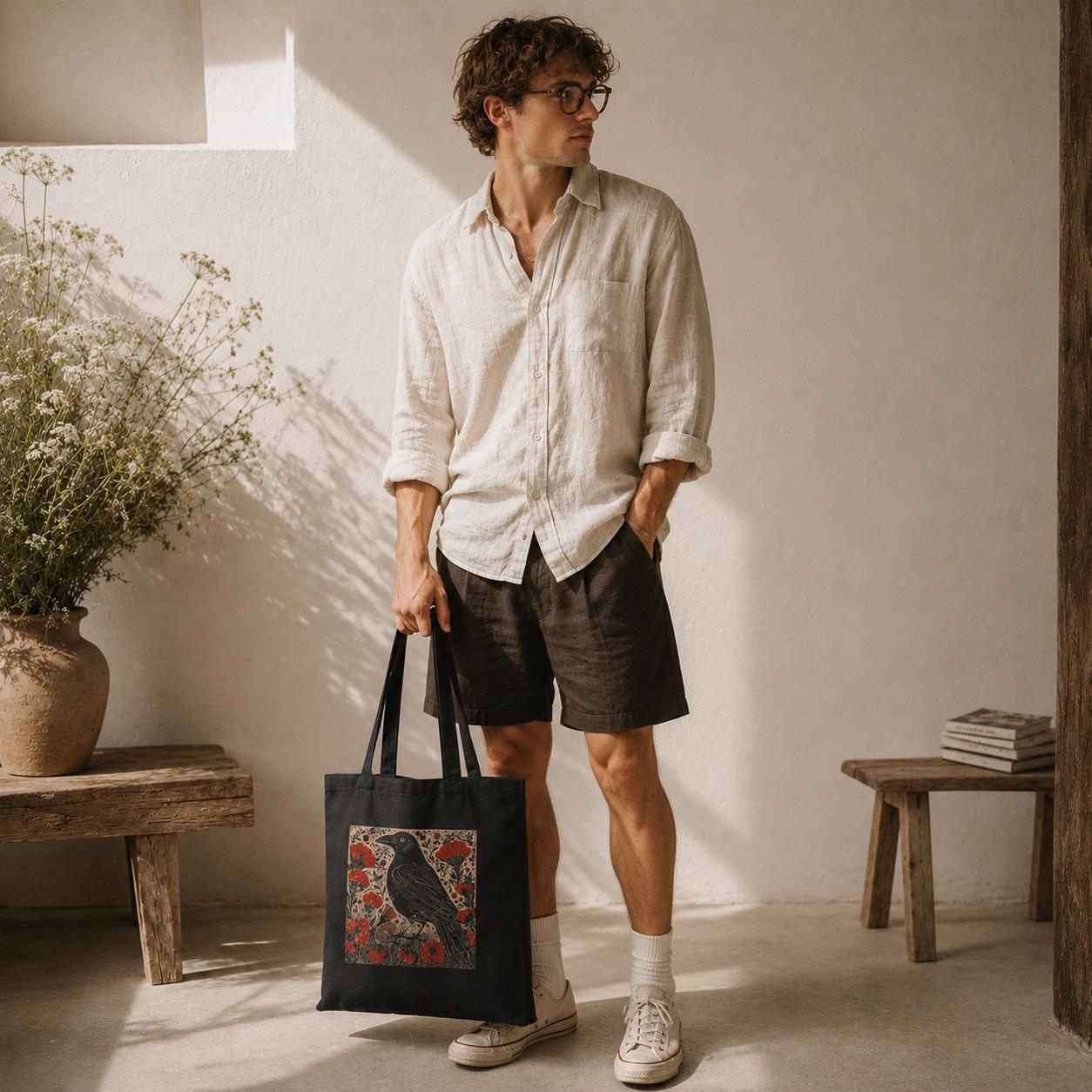กระเป๋าผ้าแคนวาสลายอีกา Whimsi - Women Bags Edgars บทวิจารณ์และราคา