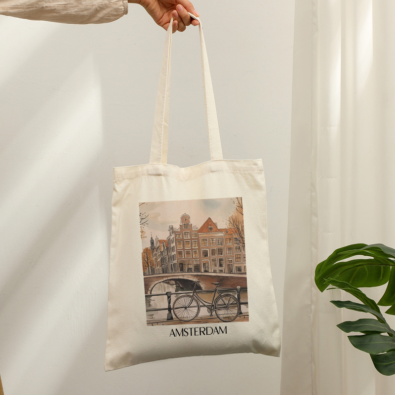 กระเป๋าผ้าแคนวาสพิมพ์ลายวินเทจ - Women Bags Netherlands บทวิจารณ์และราคา