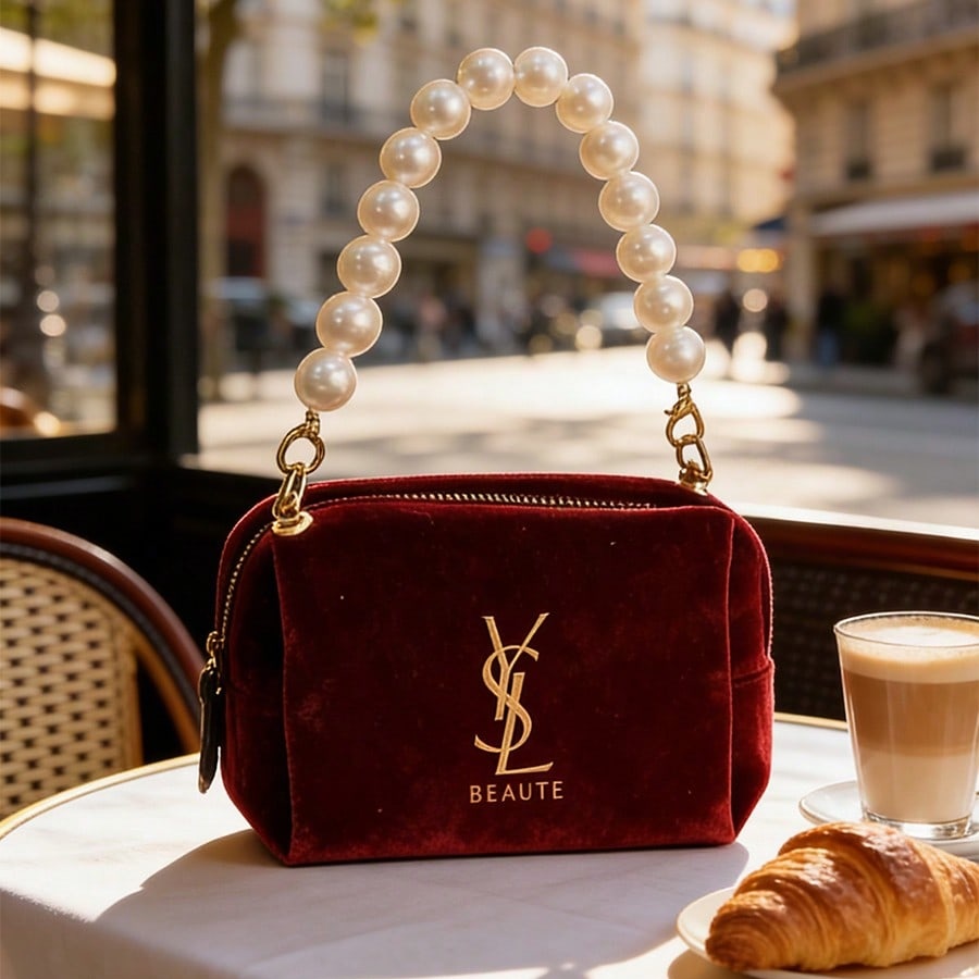 กระเป๋าเครื่องสำอาง YSL สีไวน์ - Women'S Ysl Bags Tote บทวิจารณ์และราคา