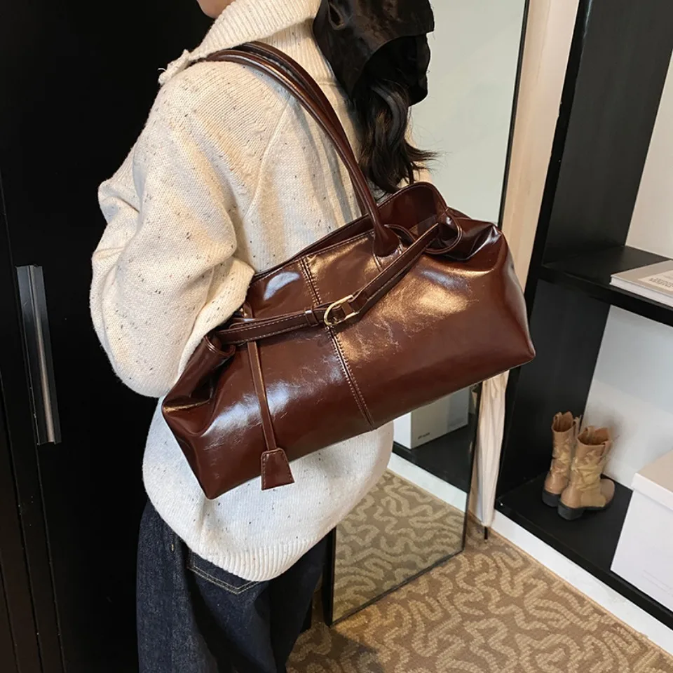 กระเป๋าถือหนัง PU แบบโฮโบสำหรั - Women'S Bags For Work บทวิจารณ์และราคา