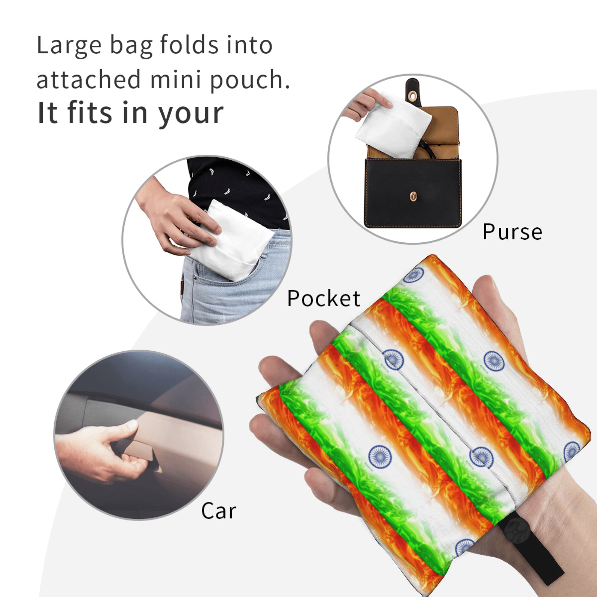 กระเป๋าใส่ของช้อปปิ้งลายธงชาติ - Women Bags India บทวิจารณ์และราคา