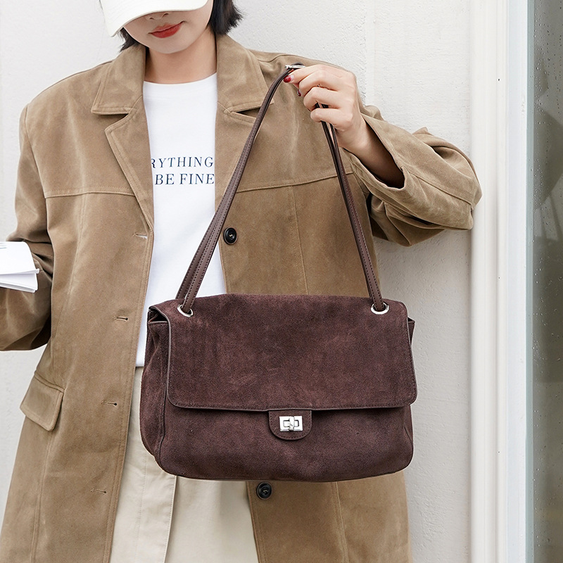 กระเป๋าหนังกลับแท้สะพายไหล่สำห - Women'S Bags For Work บทวิจารณ์และราคา