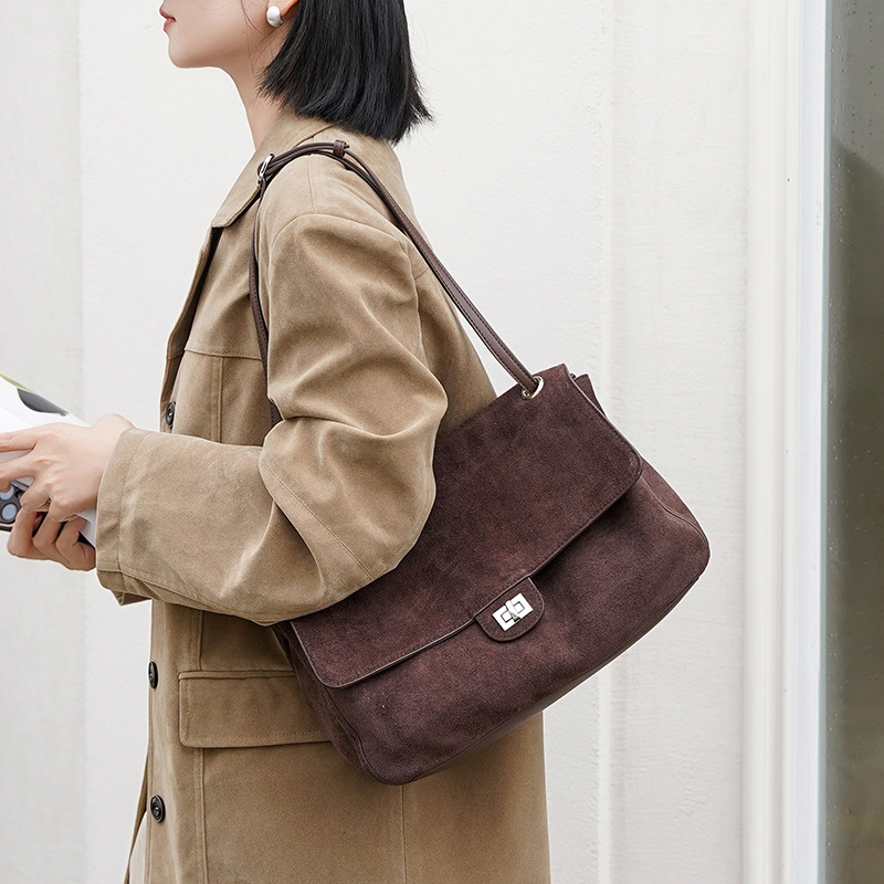 กระเป๋าหนังกลับแท้สะพายไหล่สำห - Women'S Bags For Work บทวิจารณ์และราคา